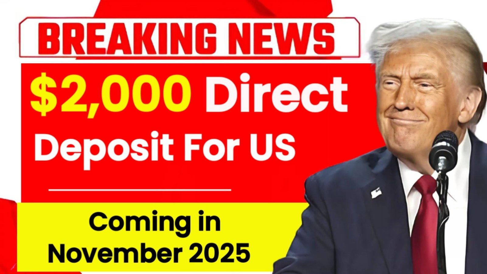 $2,000 Direct Deposit For U.S. Citizens in November 2025